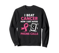 Divertida superviviente de cáncer de Mama Pink Ribbon Warrior Antisocial Sudadera