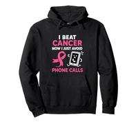 Divertida superviviente de cáncer de Mama Pink Ribbon Warrior Antisocial Sudadera con Capucha