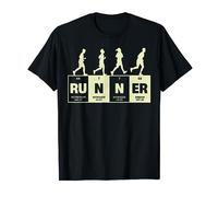 Divertida tabla periódica para corredores de maratón del equipo de pista de correr Camiseta