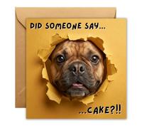 Divertida tarjeta de cumpleaños con diseño de perro, ¿Did Someone Say Cake