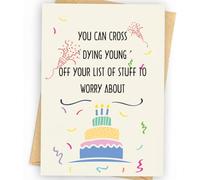 Divertida tarjeta de cumpleaños, divertida tarjeta de feliz cumpleaños para hombres, mujeres, papá, mamá, hermano, hermana, viejos amigos, miembros de la familia, tarjetas de decoración de cumpleaños