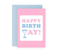 Divertida tarjeta de cumpleaños - "Happy Birth-Yay!" Bonita tarjeta de celebración para mujeres, amigas, mejores amigas, mejores amigas, hermanas, colegas, compañeros de trabajo, compañera de oficina