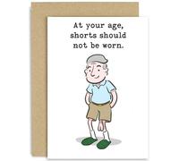 Divertida tarjeta de cumpleaños para papá, humor a tu edad, diseño divertido para hermano, tío, abuelo, amigo, broma de vejez para adulto, broma traviesa y descarada, interior en blanco