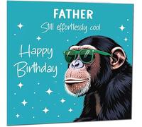 Divertida tarjeta de cumpleaños para papá, otro año mayor, divertida y divertida tarjeta de cumpleaños de hijo e hija, regalo para padre
