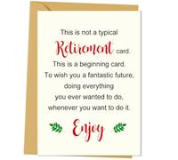 Divertida tarjeta de jubilación para mujeres y hombres, tarjeta de despedida, regalos para universidades, regalo de jubilación, regalo de jubilación, amigos, jefe, profesor, entrenador, 17 cm x 12 cm