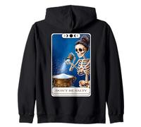 Divertida tarjeta de tarot con texto en inglés "Don't Be Salty Bun Mama Girl Women Sudadera con Capucha