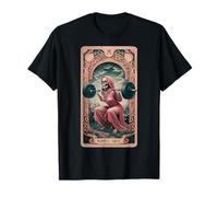 Divertida tarjeta de tarot de entrenamiento Tarot Barbell Squat Gym Mujeres Camiseta