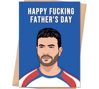 Divertida tarjeta para el día del padre, decoración para papá de parte de hijo e hija, tarjeta de humor para adultos, regalo único para papá