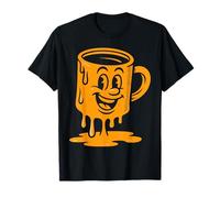 Divertida Taza de café con Arte de Efecto derretido Camiseta