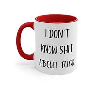Divertida taza de café con texto en inglés "I Don't Know", taza de té, cita de programa de televisión, frase extraña, linda broma de película de blasfemia, regalo para mujer, taza de café divertida de