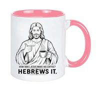 Divertida taza de café de cerámica cristiana de Jesús, regalo de cumpleaños para amigos, compañeros de trabajo, versículo bíblico, taza de fe