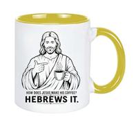 Divertida taza de café de cerámica cristiana de Jesús, regalo de cumpleaños para amigos, compañeros de trabajo, versículo bíblico, taza de fe
