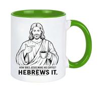 Divertida taza de café de cerámica cristiana de Jesús, regalo de cumpleaños para amigos, compañeros de trabajo, versículo bíblico, taza de fe