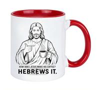 Divertida taza de café de cerámica cristiana de Jesús, regalo de cumpleaños para amigos, compañeros de trabajo, versículo bíblico, taza de fe