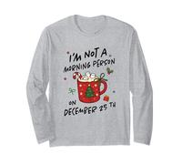 Divertida Taza de café de Chocolate Caliente de Navidad con Sabor a Cacao Manga Larga