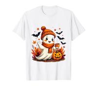 Divertida Taza de café Fantasma para Beber Halloween Ghost Coffee Lover Camiseta gráfica económica, Hombre, Blanco, XL