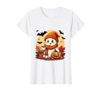 Divertida Taza de café Fantasma para Beber Halloween Ghost Coffee Lover Camiseta gráfica económica, Mujer, Blanco, S