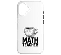 Divertida Taza de café para Profesor de matemáticas, cálculo de álgebra Carcasa para iPhone 16