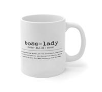 Divertida taza de café y té con texto en inglés "Boss-Lady Noun Definition" con texto en inglés "Boss-Lady Noun Definition", taza de té con texto en inglés "Diccionario", divertidas tazas de cerámica,