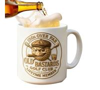 Divertida taza de golf, recipiente de cerámica para bebidas de 350 ml, vasos para el hogar, para fanáticos de los deportes, golfistas, marido, abuelo, cumpleaños, jubilación, torneo de Navidad