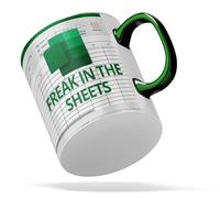 Divertida taza de oficina | Freak in The Sheets | Taza de café de oficina | Taza novedosa para el trabajo | Regalo para contadores, analistas de datos, profesionales de TI, amantes de las hojas de