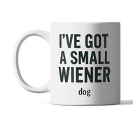 Divertida taza de perro salchicha, "I've Got a Small Wiener (Dog)", taza de café de perro salchicha, regalo para los amantes de Doxie con sentido del humor