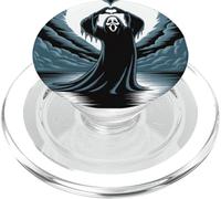 Divertida Temporada Espeluznante Fantasma Cara aterradora Halloween PopSockets PopGrip para MagSafe