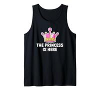 Divertida Tiara Linda La Princesa Está Aquí Chicas Divertidas Camiseta sin Mangas