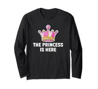 Divertida Tiara Linda La Princesa Está Aquí Chicas Divertidas Manga Larga