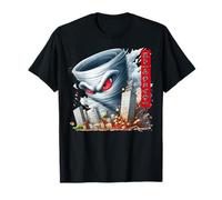 Divertida tormenta de tornados Que persigue al Monstruo Kaiju, Cazador de tormentas Camiseta