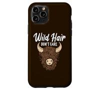 Divertida Vaca Escocesa de Las Highlands de Wild Hair Don't Care Carcasa para iPhone 11 Pro