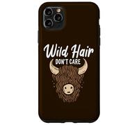 Divertida Vaca Escocesa de Las Highlands de Wild Hair Don't Care Carcasa para iPhone 11 Pro MAX