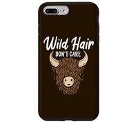 Divertida Vaca Escocesa de Las Highlands de Wild Hair Don't Care Carcasa para iPhone 7 Plus/8 Plus