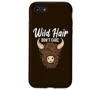 Divertida Vaca Escocesa de Las Highlands de Wild Hair Don't Care Carcasa para iPhone SE (2020) / 7/8