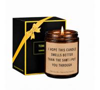 Divertida vela de disculpa - I Hope This Candle Smells Better Than the Sh*t I Put You Through Vela perfumada de cera de soja, regalo humorístico para él o ella, cumpleaños, aniversario, regalo de