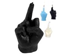 Divertida vela perfumada de dedo medio, vela novedosa de cera de soja con gesto juguetón de mano, sin humo y de larga duración para oficina en casa, regalos de broma para adultos, cumpleaños, Navidad