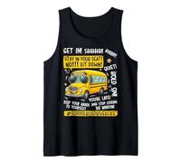 Divertida Vida de Conductor de autobús Escolar, último día de Escuela, Profesor, niños Camiseta sin Mangas