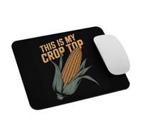 Divertida Vida De Granjero En La Granja. Este Es Mi Crop Top. Mouse Pad Lavable Mousepad Bordes Cosidos Alfombrilla De Ratón para Oficina Hogar Pc 25X30Cm