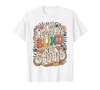 Divertida vista sarcástica legalmente ciega adultos con discapacidad visual Camiseta