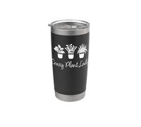Divertida y loca señora de las plantas, le encanta la jardinería, la jardinera Vaso térmico de acero inoxidable de doble pared