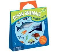 ‘DIVERTIDAD DE PRESIONA /PELQUEZA PACEABLE! Animales del ocιano Reutilizable Sticker Tote