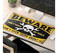 Divertidas alfombrillas de ratón para el trabajo, calaveras y llaves: ¡Don'T Touch My Tools! Alfombrilla de ratón Alfombrilla de ratón Alfombrilla de ratón Trabajo divertido