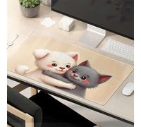 Divertidas alfombrillas de ratón para el trabajo, dos amigos lindos abrazando, alfombrilla de ratón Kawaii, accesorios de escritorio divertidos