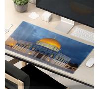 Divertidas alfombrillas de ratón para el trabajo, Golden Dome Of The Rock: A Nighttime Marvel Mouse Pad Kawaii Mouse Pad para escritorio
