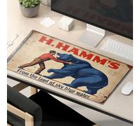 Divertidas alfombrillas de ratón para el trabajo Hamm'S Beer: From The Land Of Sky Blue Water. Alfombrilla de ratón para juegos