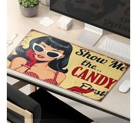 Divertidas alfombrillas de ratón para el trabajo, Show Me The Candy First, alfombrilla de ratón para juegos
