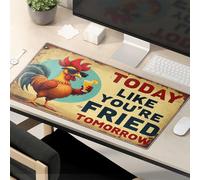 Divertidas alfombrillas de ratón para trabajar hoy como si estuvieras frito mañana. Alfombrilla de ratón divertida alfombrilla de mouse para escritorio de oficina