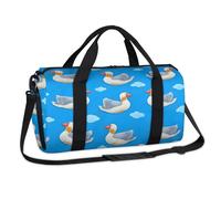 Divertidas bolsas de lona deportivas con diseño de pato de animales, bolsa de fin de semana, bolsa de viaje casual, bolsa de viaje para gimnasio, bolsa de lona para niños, niñas, niños, mujeres y