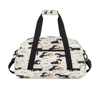 Divertidas bolsas de lona para perros salchicha para mujeres, hombres, niños, niñas, niños, bolsa de viaje de fin de semana, bolsa de viaje de 24 L, bolsa de deporte para gimnasio, bolsa de práctica,