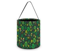 Divertidas bolsas de regalo para el día de San Patricio para Halloween, para truco o trato, cubos de regalo para fiestas